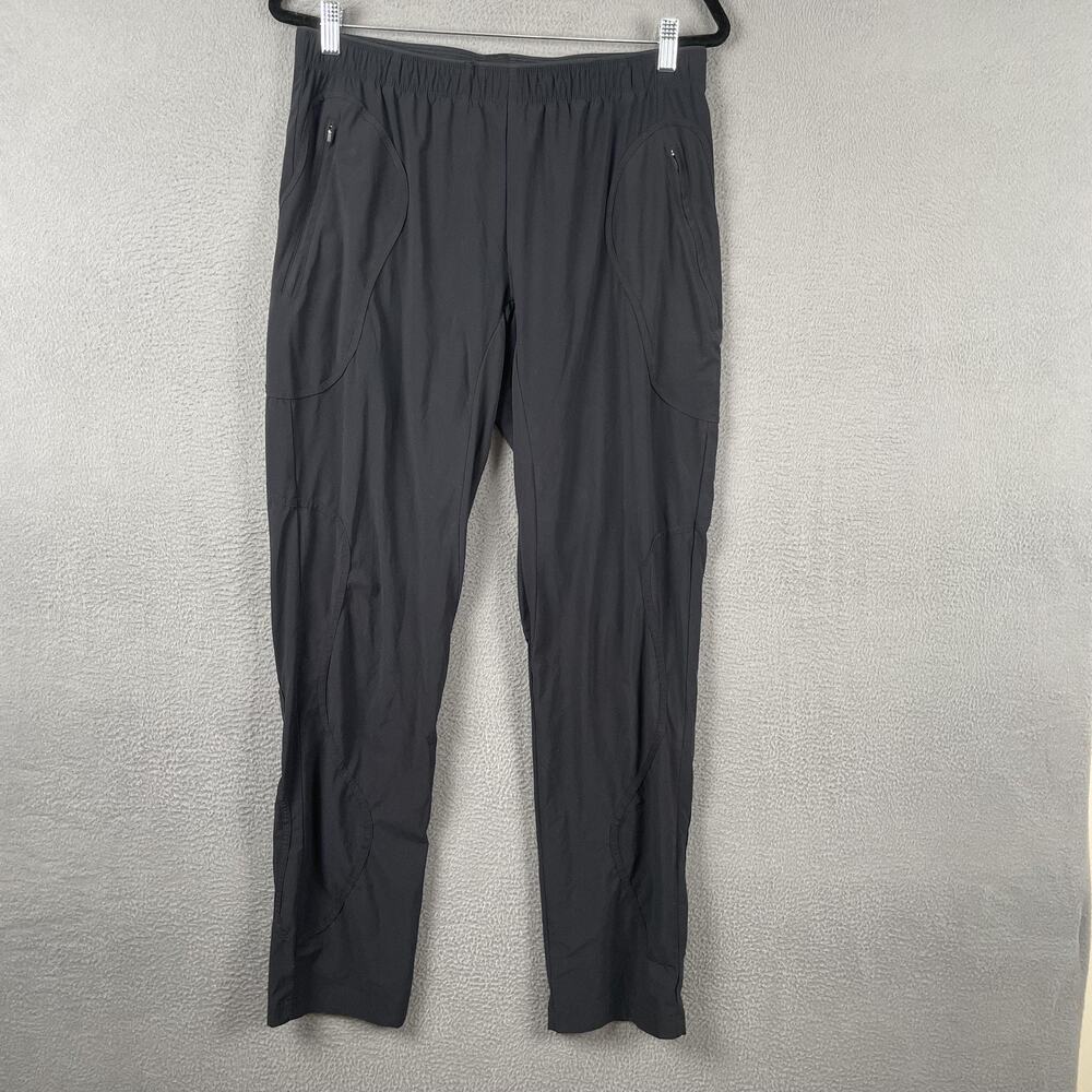 Paskho Pants Womens XL Black Ankle Elastic Waist Pockets Stretch Travel